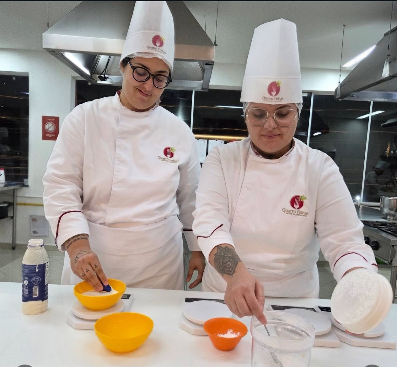 Mesa com preparos